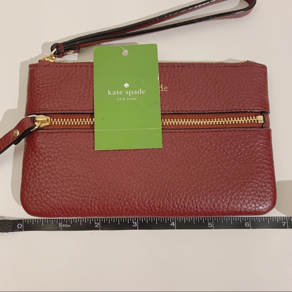 Kate Spade Leather Wristlet Purse Cobble Hill Bee - Picture 6 of 6